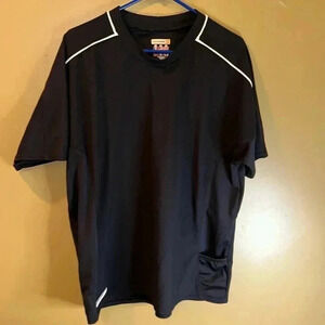 CANNONDALE Blk Cycling Jersey Men XL Front Pocket Short Sleeve 100% Polyester